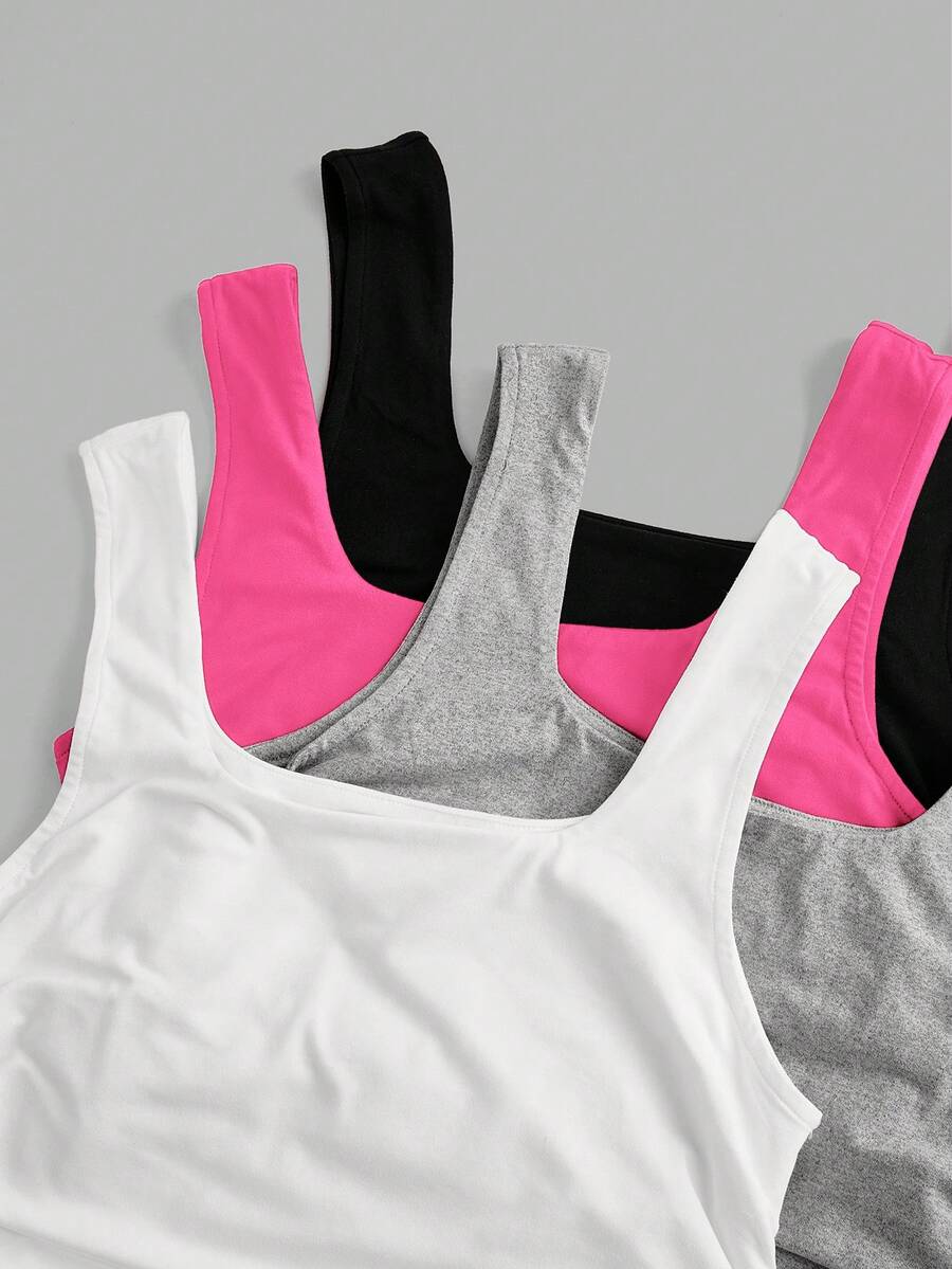 Women's knitted slim fit crop camisole tank top featuring a scoop neck and ruched detailing.