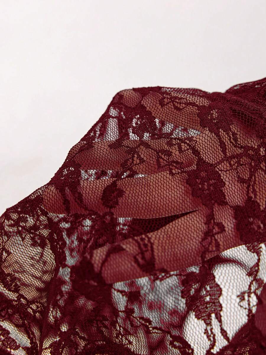 Women's lace strap ruched crop camisole top with spaghetti straps, slim fit, lined body, and semi-sheer plain design