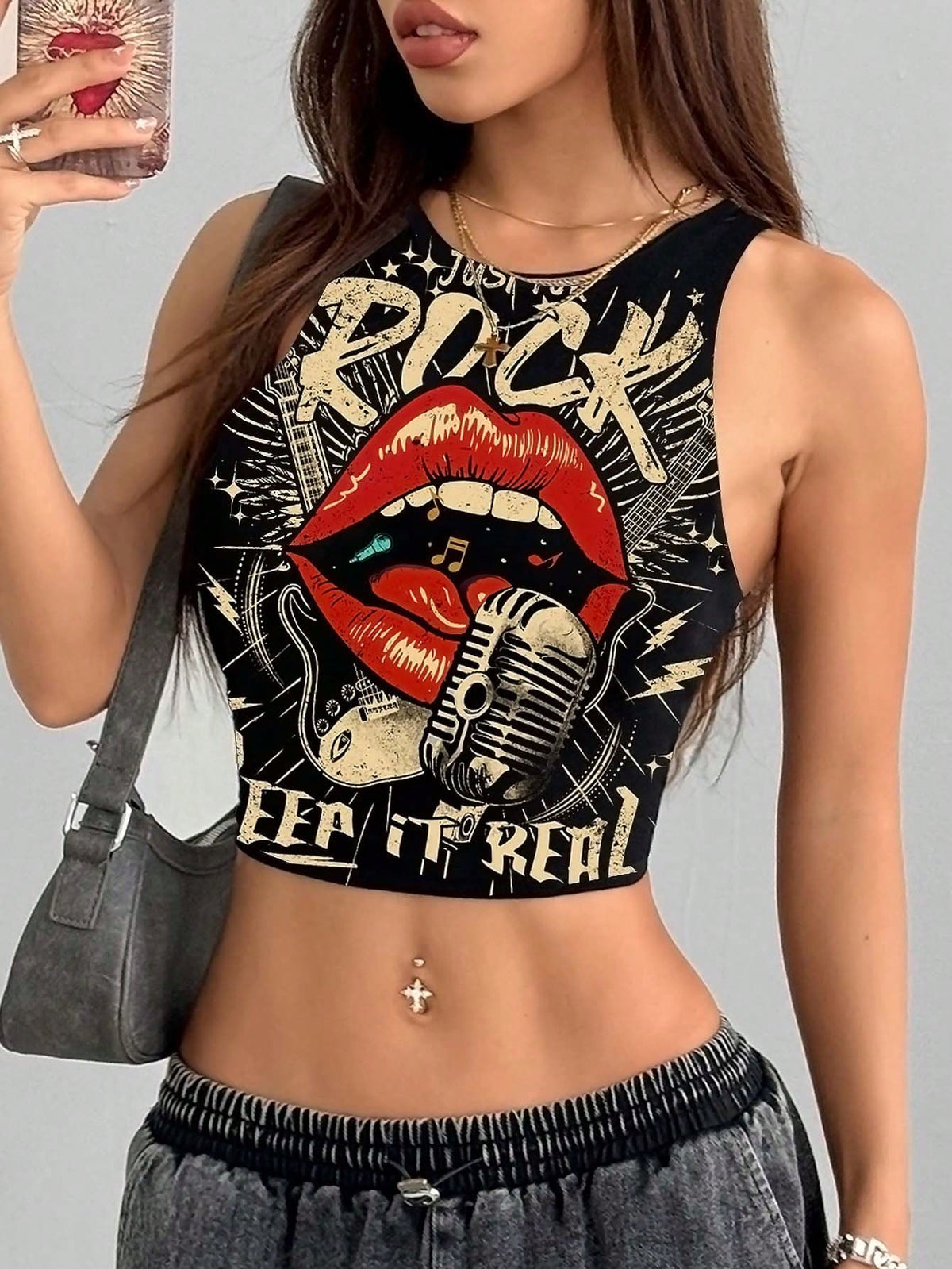 Multicolor slim fit crop tank top for women featuring a round neck and rib-knit backless design.