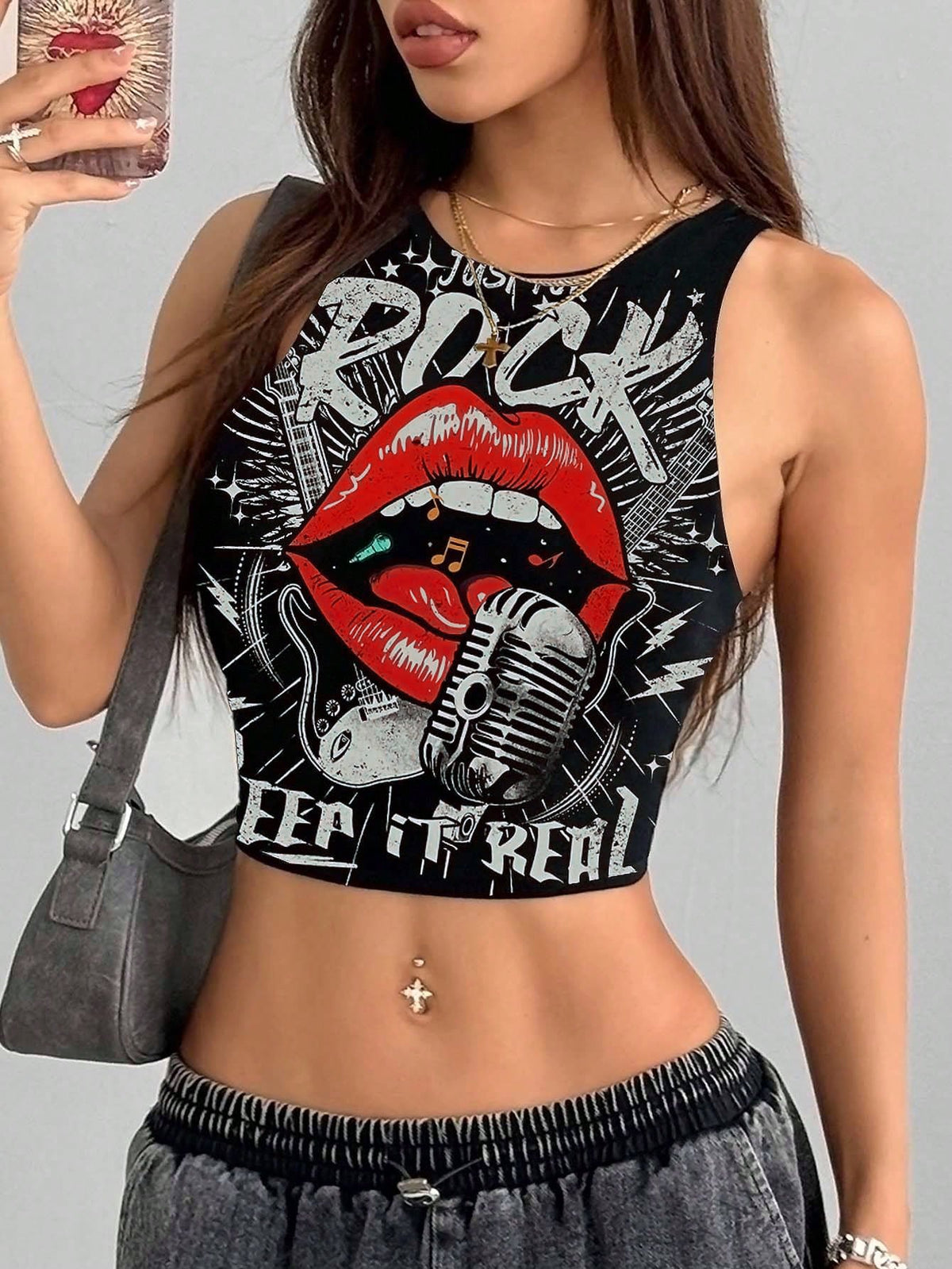 Multicolor slim fit crop tank top for women featuring a round neck and rib-knit backless design.