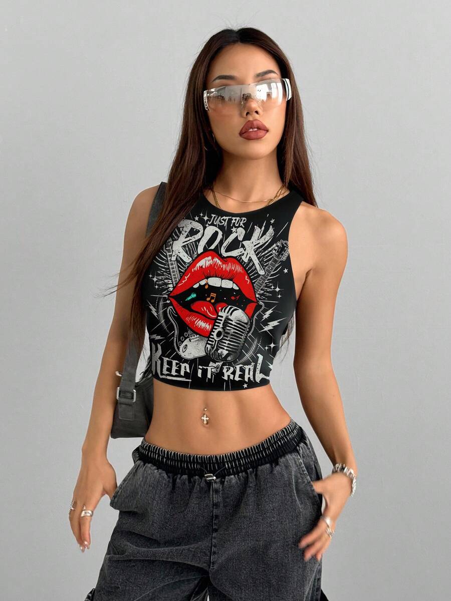 Multicolor slim fit crop tank top for women featuring a round neck and rib-knit backless design.