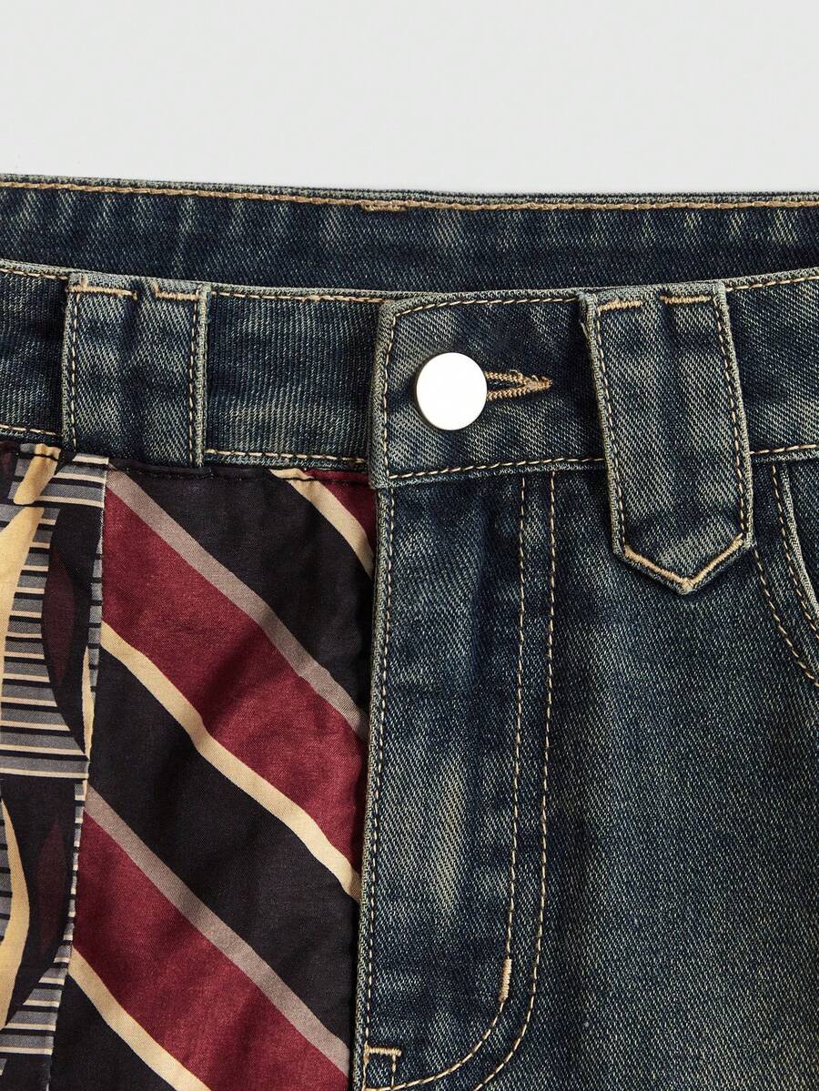 Women's low-waist asymmetrical mini skort featuring button, zipper, and pocket details in an A-line cut.