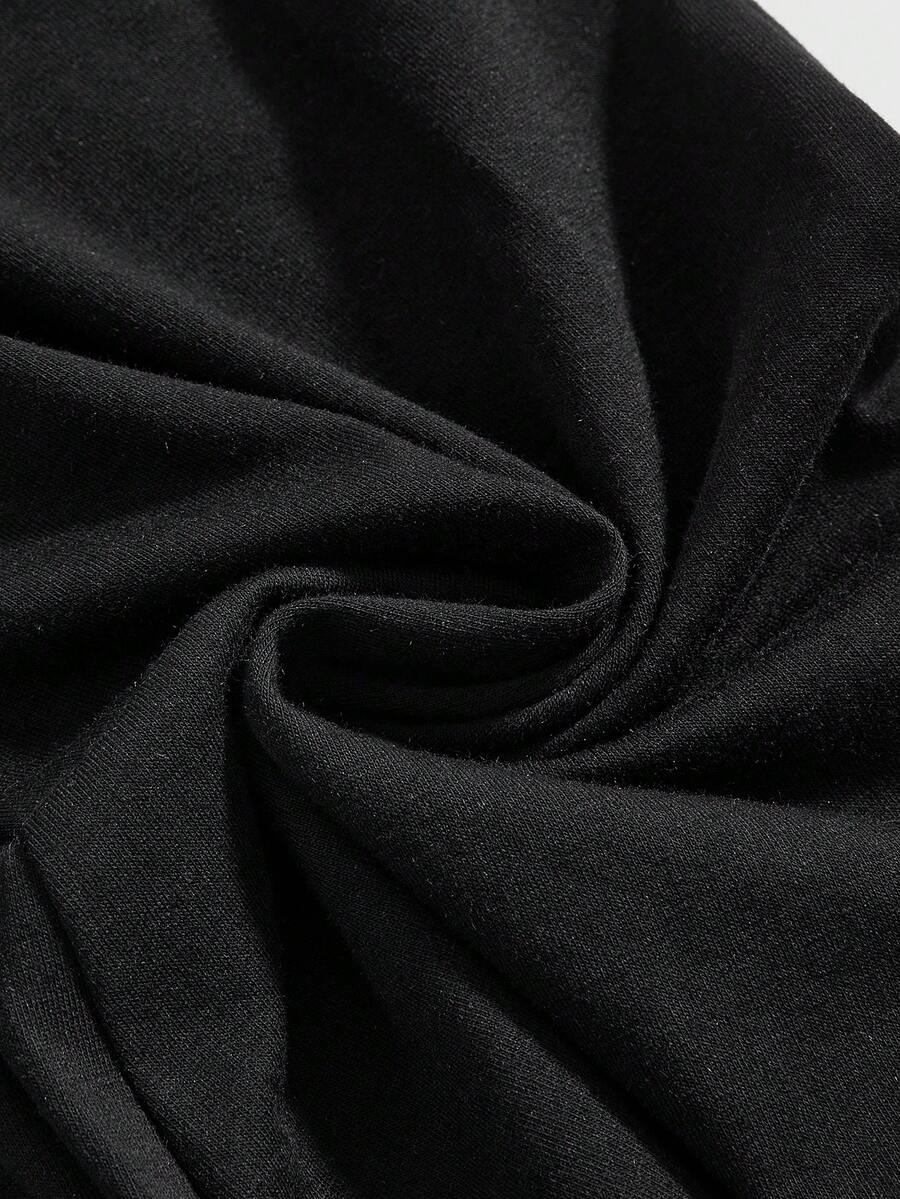 Women's low waist flare leg pants featuring an elastic drawstring waistband and ruched detail in knitted fabric.
