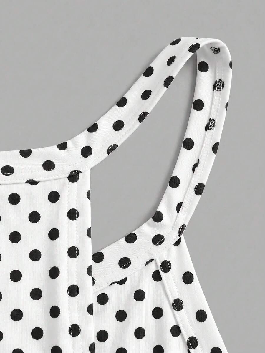 Multicolor women's graphic print halter tank top featuring a round neck, contrast binding, and backless design.