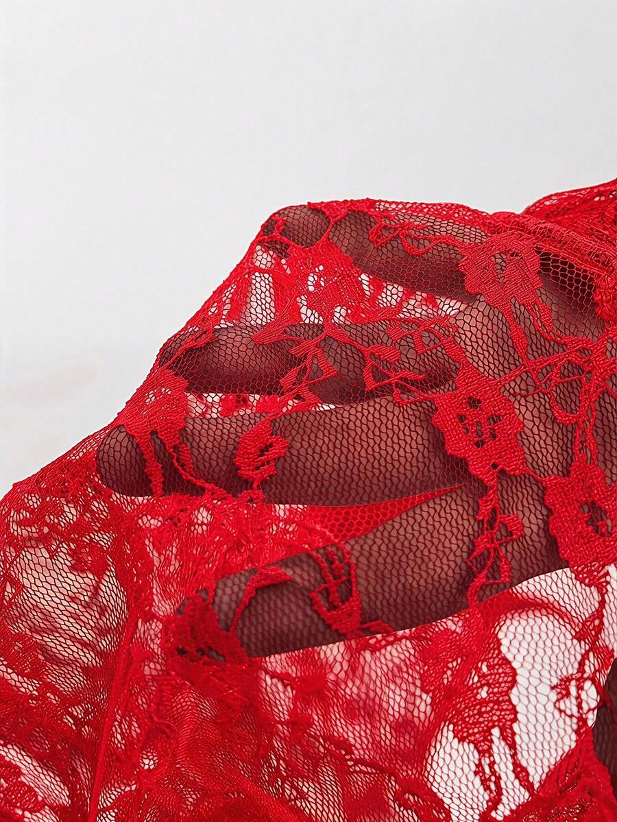 Women's lace strap ruched crop camisole top with spaghetti straps, slim fit, lined body, and semi-sheer plain design