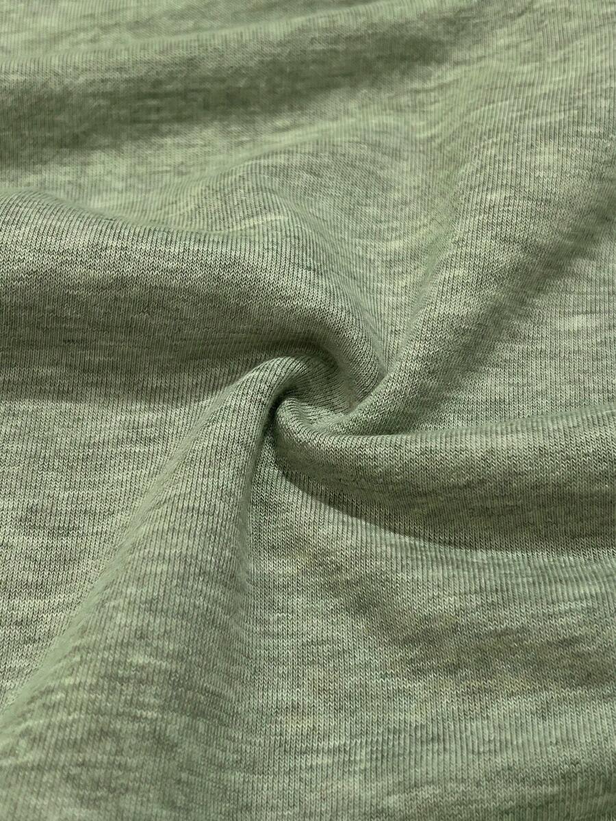 Women's brown waist-cinching sweatshirt featuring a round neck, drop shoulder long sleeves, and rib-knit cuffs.