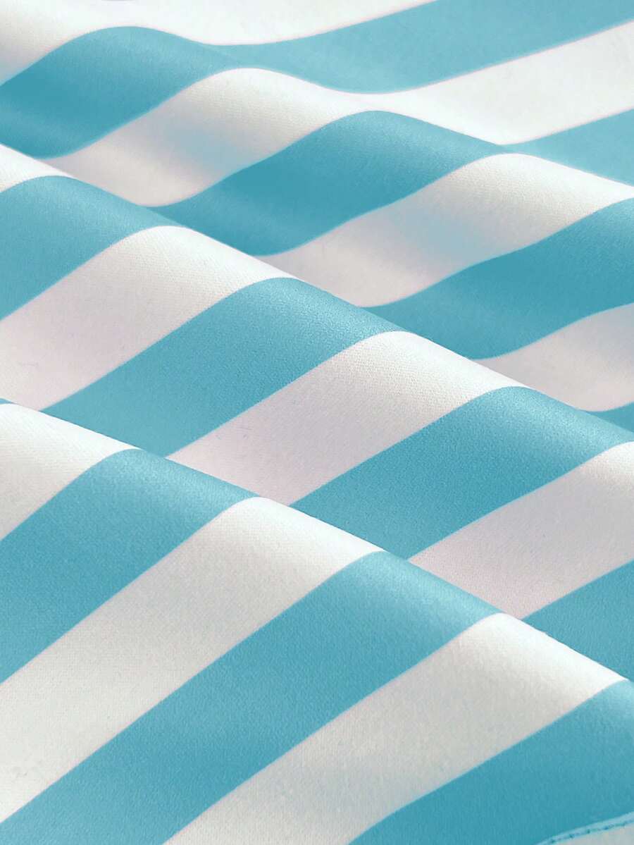 Women's multicolor striped halter top featuring a bow detail and slim fit design.