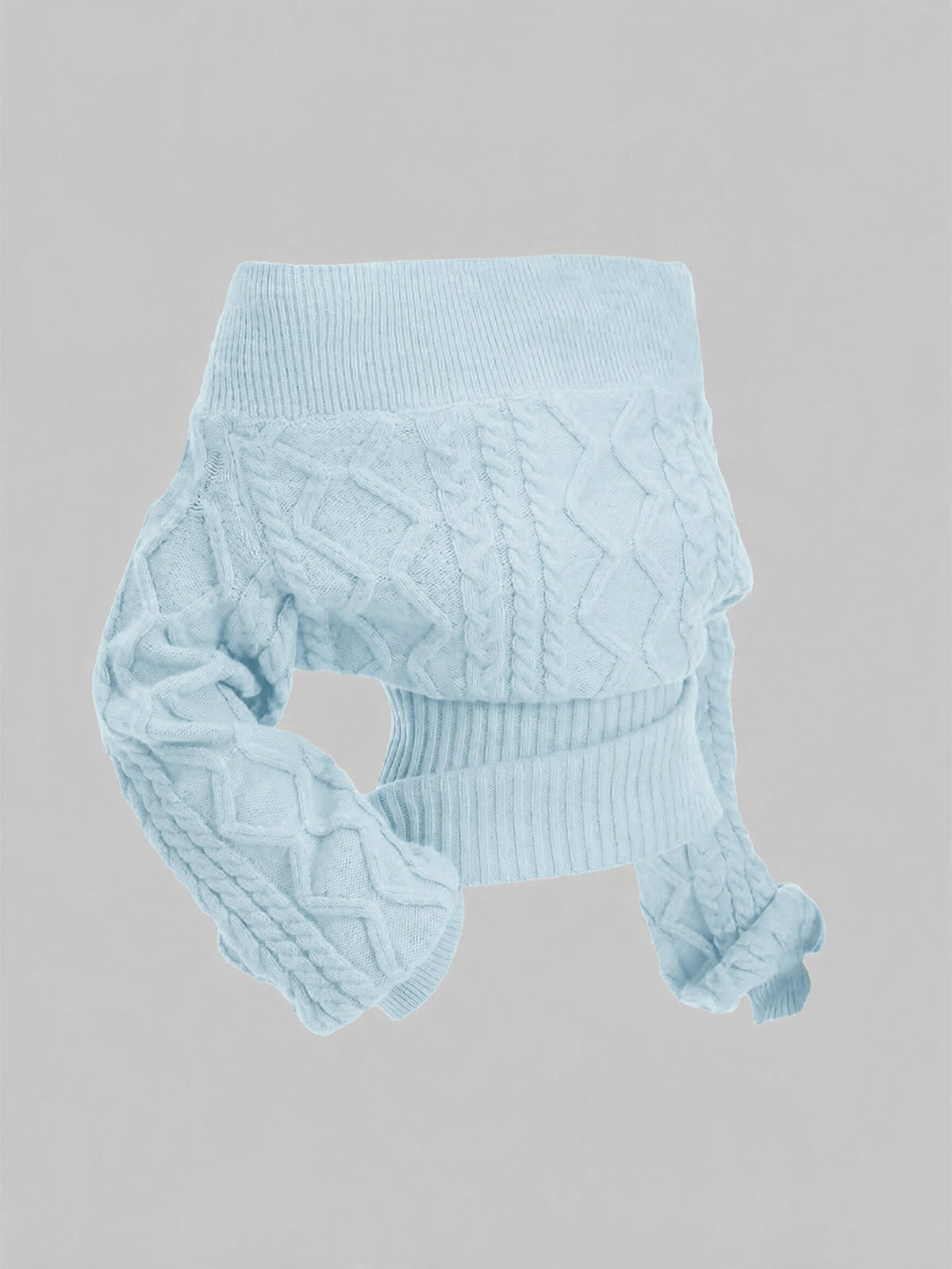 Women's off-the-shoulder rib-knit pullover sweater with three-quarter sleeves in a casual regular fit.