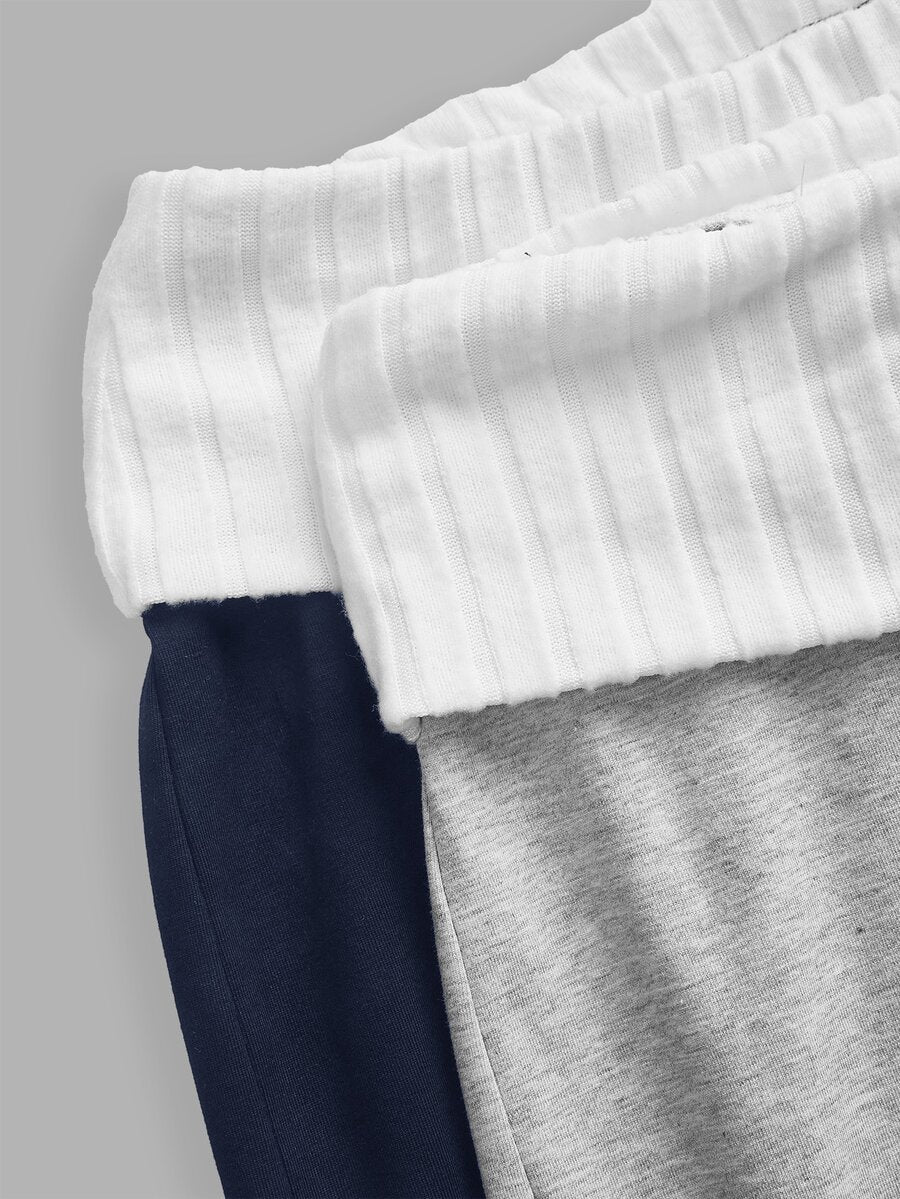 Women's wide leg flare lounge pants made of 95% cotton with a low elastic waistband and extra long hem.
