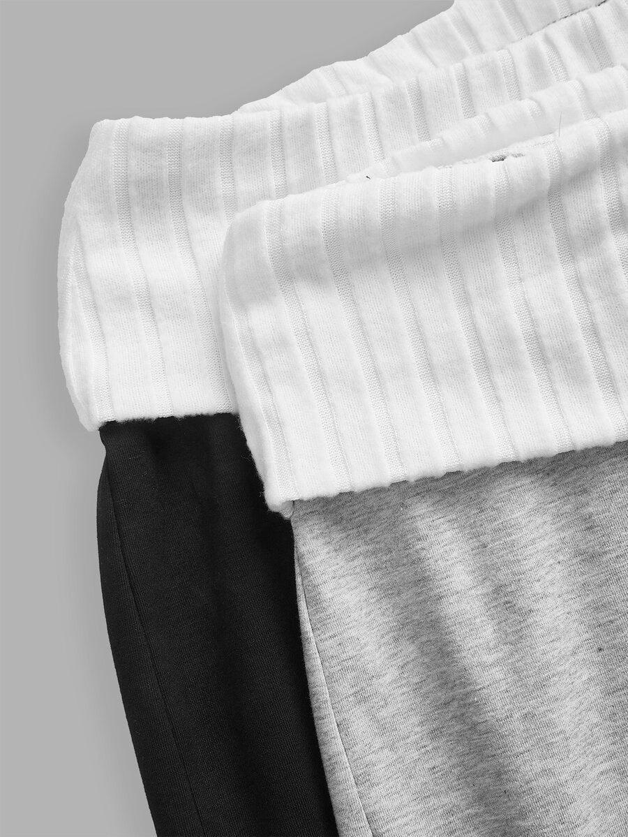Women's wide leg flare lounge pants made of 95% cotton with a low elastic waistband and extra long hem.