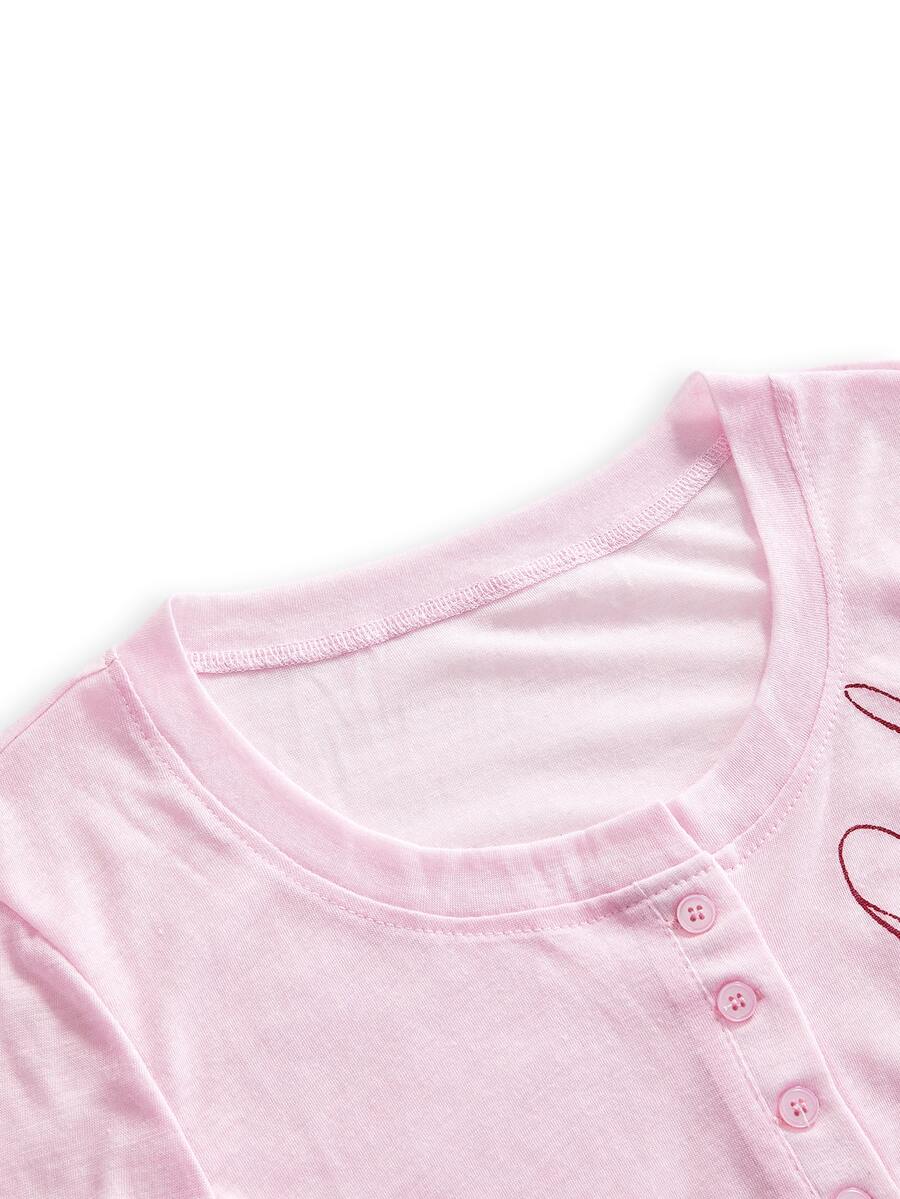 Women's slim fit long sleeve rib-knit henley shirt with scoop neckline and front buttons
