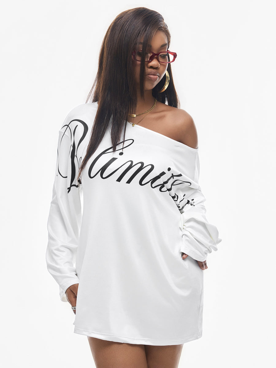 Women's brown striped boat neck long sleeve raglan T-shirt with a loose casual fit